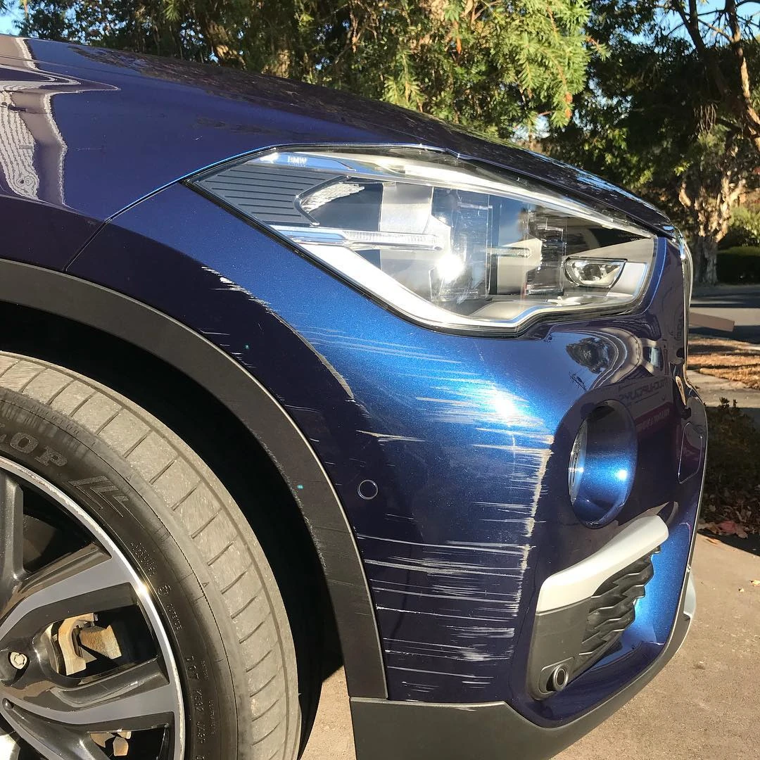 Before: Scratched Bumper