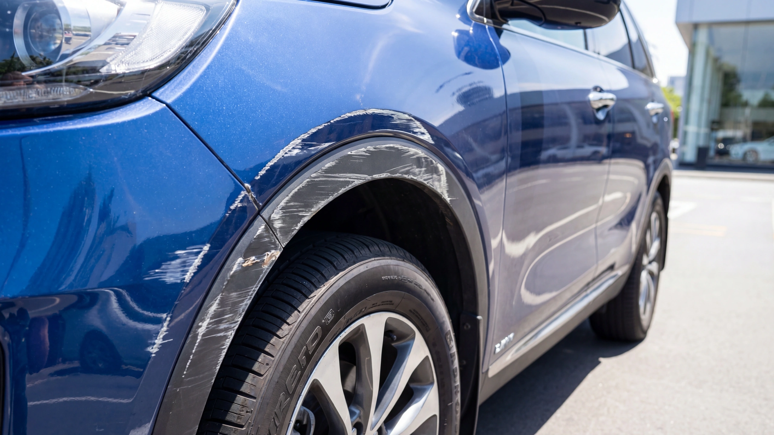 Before: Wheel Arch Scrapes