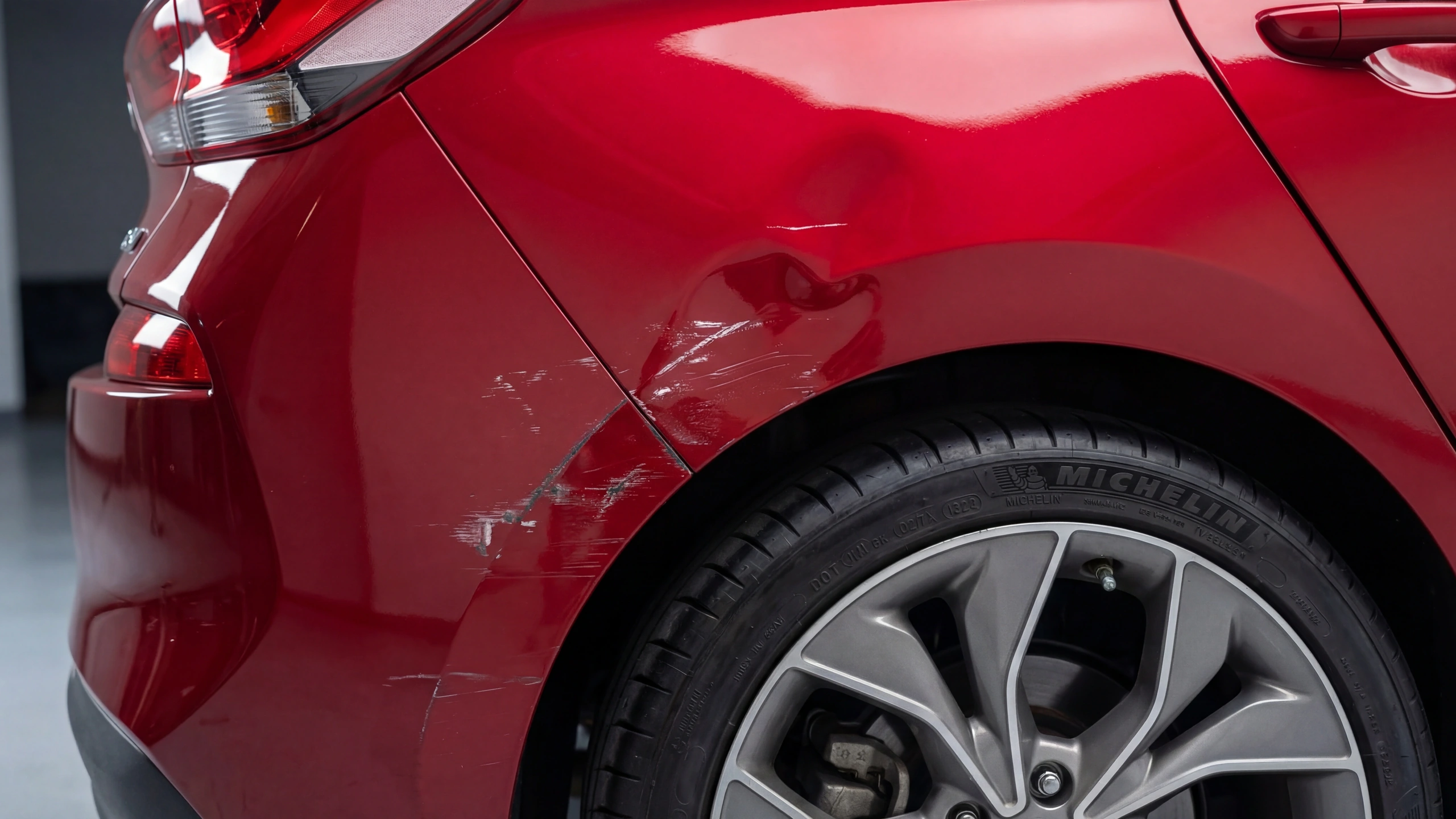 Before: Side Scrape Repair